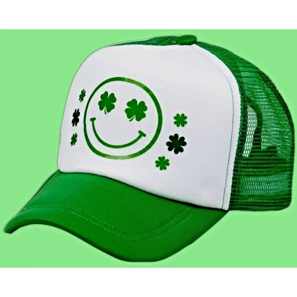 Smiley Face Hat Snapback Mesh Trucker Hat UNISEX NEW
